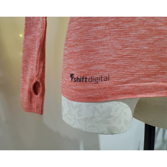 Lululemon Run Swiftly Tech Long Sleeve Crew Top Womens 6 Space Dye Atomic Red - Picture 7 of 10